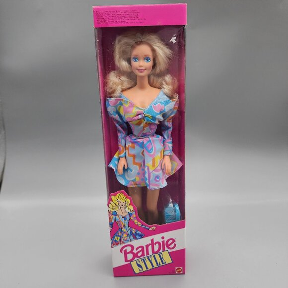 Vintage 1992 Barbie Style Doll #2453 Mattel New Sealed NIB - Picture 2 of 9
